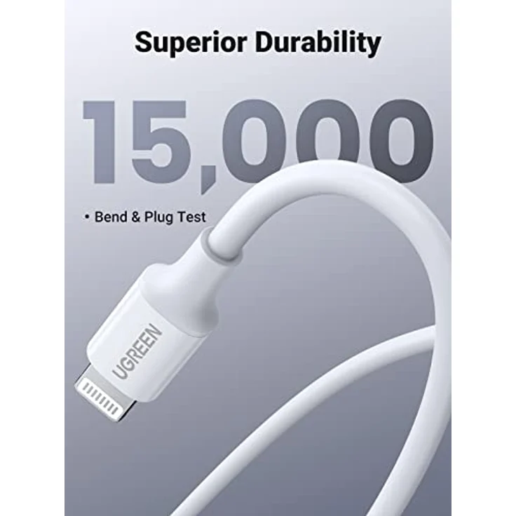 Ugreen Lightning To Type-C Cable 1m white – Bild 5