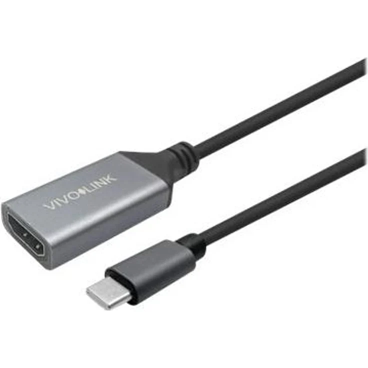 VivoLink PROHDMIUSBCFM2, 2 m USB C zu HDMI Adapterkabel, 4K@60Hz, Schwarz