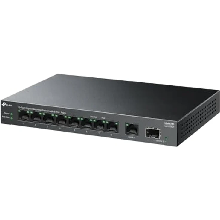 TP-Link 10-Port-Desktop-GIGABIT-Switch MIT 8 POE+-Ports, Originales Markenprodukt, Zwei Jahre Garantie gegen Herstellungsfehler – Bild 3