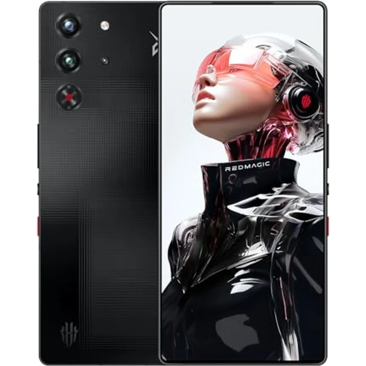 REDMAGIC 10S Pro, 5G Gaming Smartphone mit 12GB RAM, 256GB ROM, 144Hz 6.85" AMOLED Display, Snapdragon 8 Elite, 50MP Kamera, 80W Schnellladung, Schwarz – Bild 1
