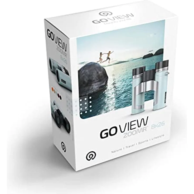 GoView ZOOMR 8x26 kleines, leichtes Fernglas (8-Fach Zoom, Magnesiumgehäuse, inkl. Smartphone-Adapter & Zubehör) Miami Blau – Bild 5