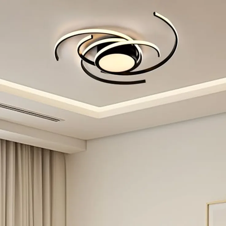 LQWELL ® Deckenleuchte LED Deckenlampe, 40W 3000K Küchenlampe Modern Schlafzimmerlampe aus Aluminium Mattweiß für Wohnzimmer Schlafzimmer Küche Balkon Flur Keller Büro, 750 * 750 * 100mm - Preisvergleich