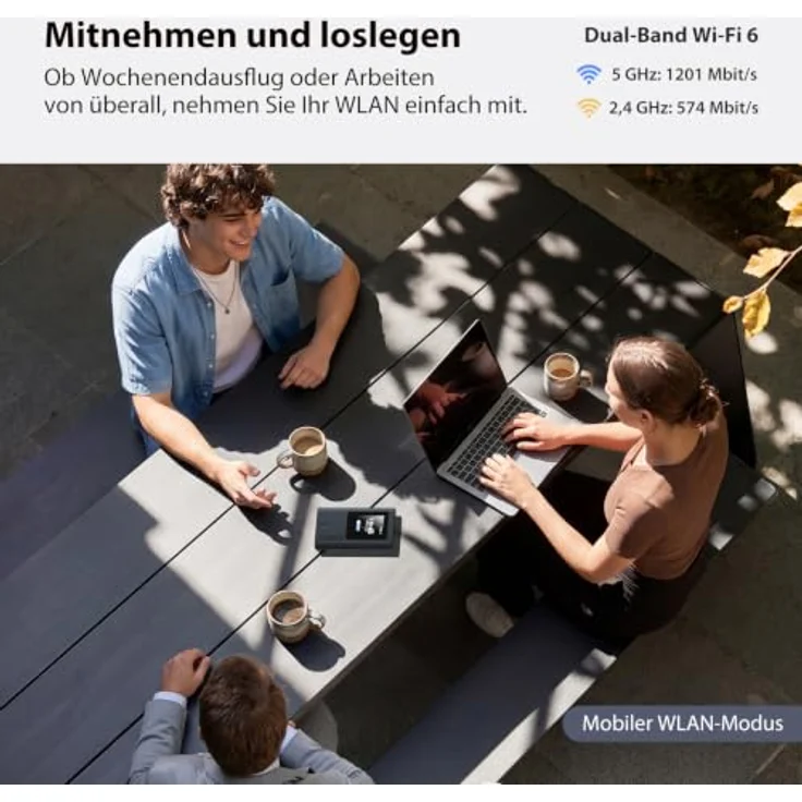 Strong 5G HOPI HOME WI-FI DOCKING (2-PACK), Mobiles Breitband- und Heim-Wi-Fi-System mit 5G-Mobil-Hotspot, Wi-Fi 6, bis zu 3.4 Gbps Download, 254 Geräte Unterstützung, Dual-Band, 6.1 cm LCD-Touchscreen – Bild 6