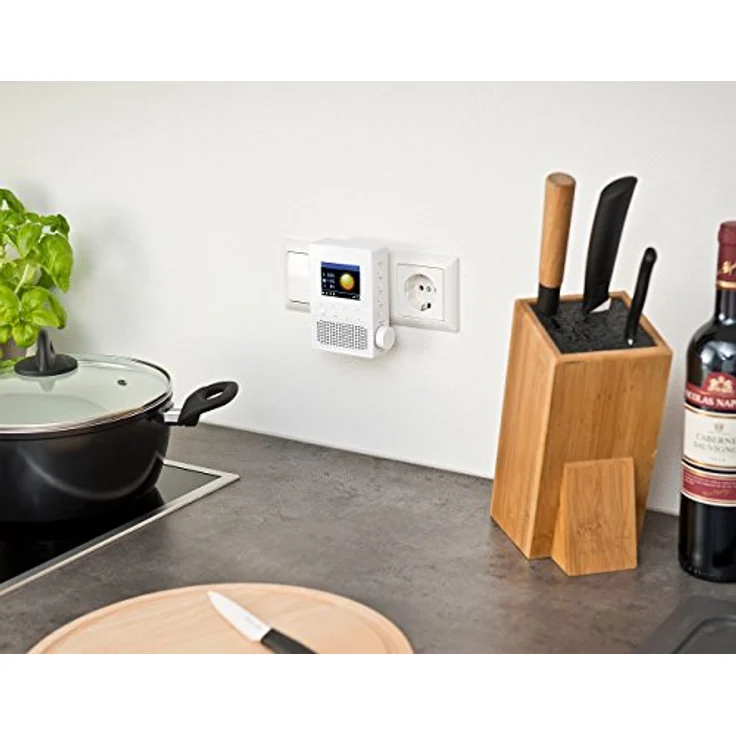VR-Radio WLAN Radio Steckdose: Steckdosen-Internetradio IRS-300 mit WLAN, 6,1-cm-Display, 6 Watt (Steckdosenradio mit Fernbedienung, Steckdosenradio Internetradio, Lautsprecher iPad) – Bild 4