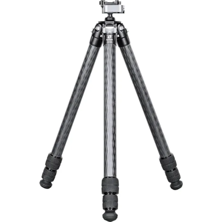 LEOFOTO SA-403C Carbon-Dreibeinstativ mit MA-30L Gewehraufnahme, 25 kg Tragfähigkeit, höhenverstellbar von 16 cm bis 160 cm