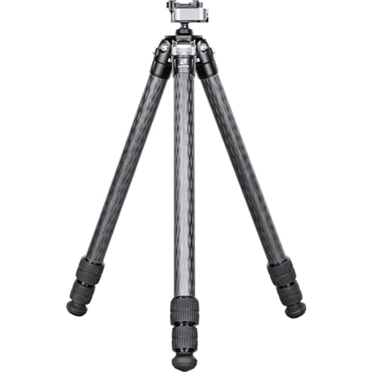 LEOFOTO SA-403C Carbon-Dreibeinstativ mit MA-30L Gewehraufnahme, 25 kg Tragfähigkeit, höhenverstellbar von 16 cm bis 160 cm – Bild 1
