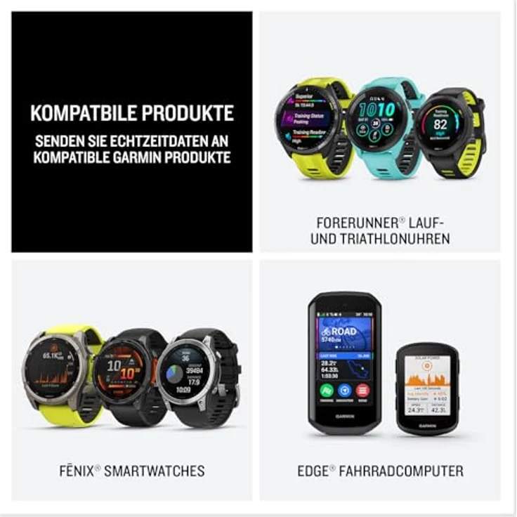 Garmin HRM 600 XS-S, Premium Herzfrequenz-Brustgurt mit Running Dynamics, Schwarz – Bild 5