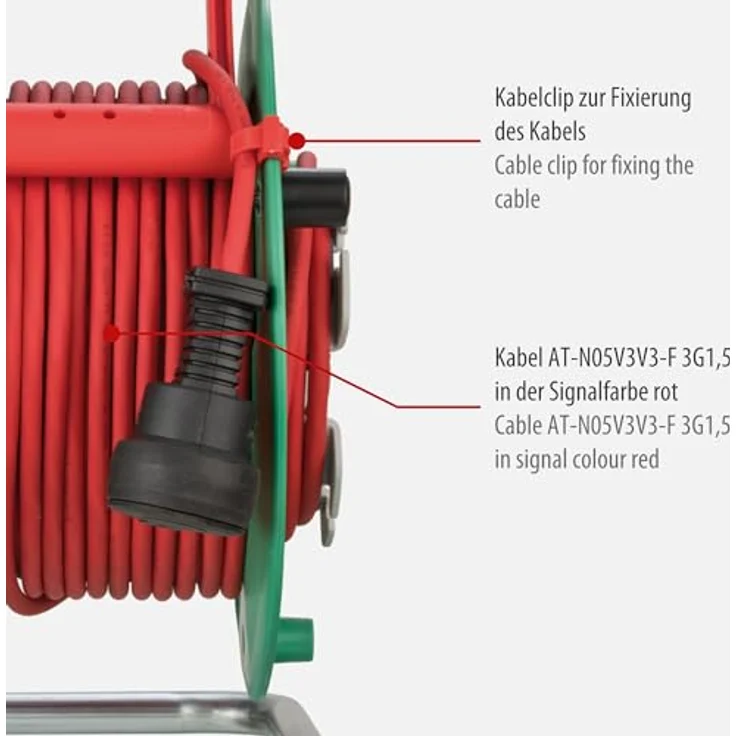 Kabeltrommel Brennenstuhl Garant Bretec 290 401m rot IP44 – Bild 4
