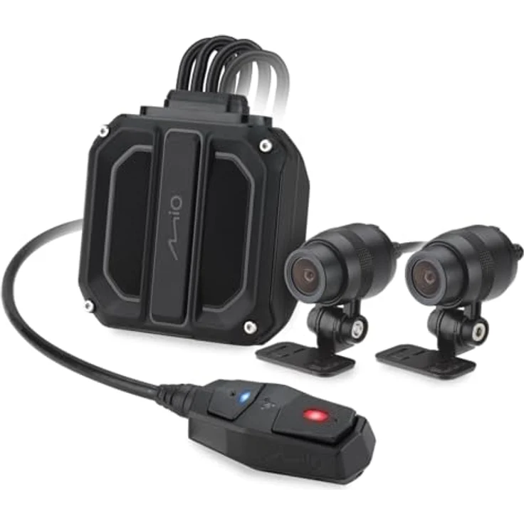 Mio MiVue M820WD Motorrad-Dashcam, Dual Full HD 1080P 60fps, Wi-Fi, GPS, HDR, Parkmodus, IP67 wasserdicht, 3 Jahre Garantie – Bild 1