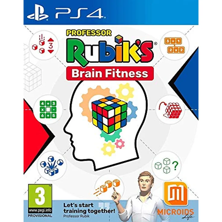 Maximum Games Professor Rubik's Brain Fitness, PS4-Games für strategisches Denk- und Familienspiel, bunte geometrische Herausforderung – Bild 1