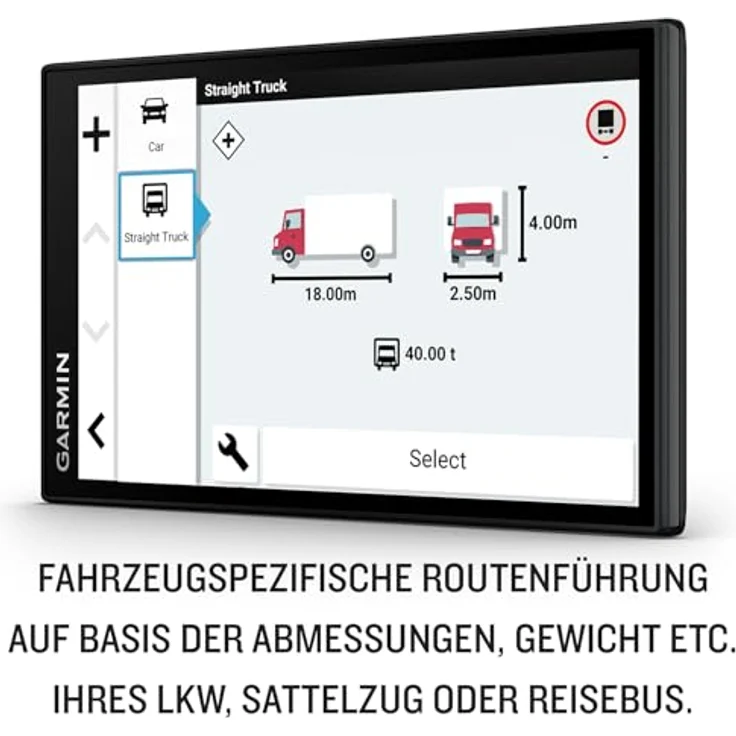 Garmin dēzl LGV 610 MT-D EU, LKW-Navigationsgerät mit 6“ Farbdisplay, vorinstallierten EU Karten für 46 Länder, fahrzeugspezifischem Routing, Echtzeitdiensten und Satellitenbildern – Bild 3