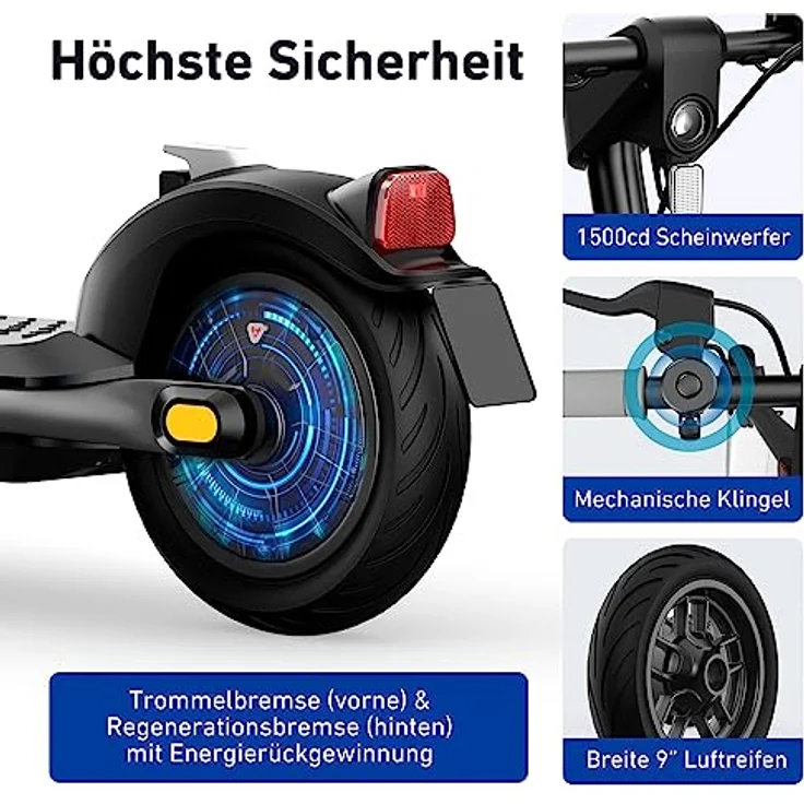 NIU KQi1 Pro (DE) mit Straßenzulassung Weiß – Bild 5