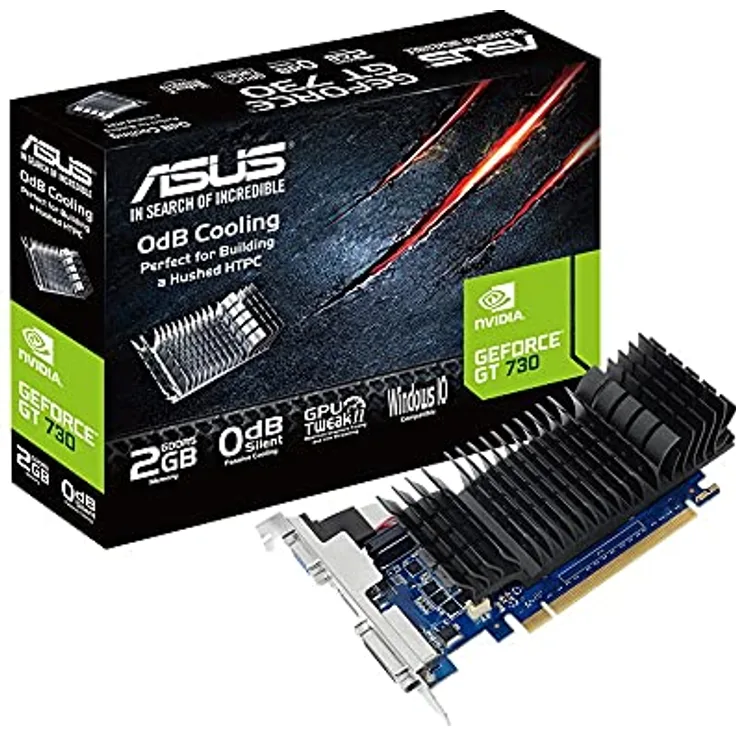 ASUS GeForce GT 730 2, Grafikkarte mit langlebigen und robusten Materialien