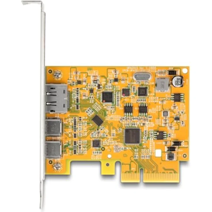 DeLOCK USB-Controller PCIe x4 Karte zu 1x EXT. USB-C 10 Gbit/s B. + 1x extern USB-C DP Alt Mode, Asmedia ASM3142 Chip, Linux & Windows 10 Treiber, Windows 11 kompatibel – Bild 4