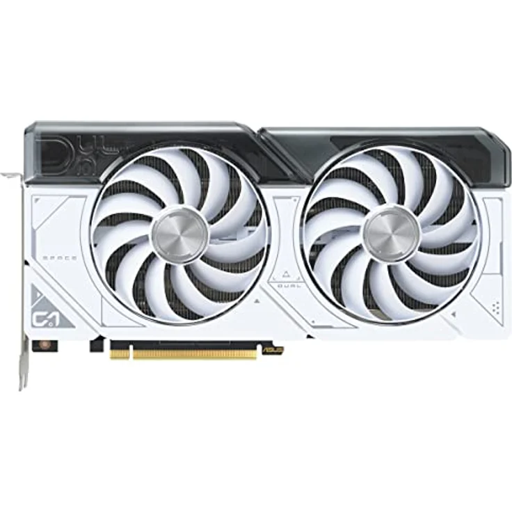 ASUS Dual GeForce RTX 4070 OC White Edition 12GB GDDR6X Gaming Grafikkarte (NVIDIA GeForce RTX4070 DLSS3, PCIe 4.0, 1x HMDI 2.1, 3X DisplayPort 1.4a, DUAL-RTX4070-O12G-WHITE) weiß – Bild 2