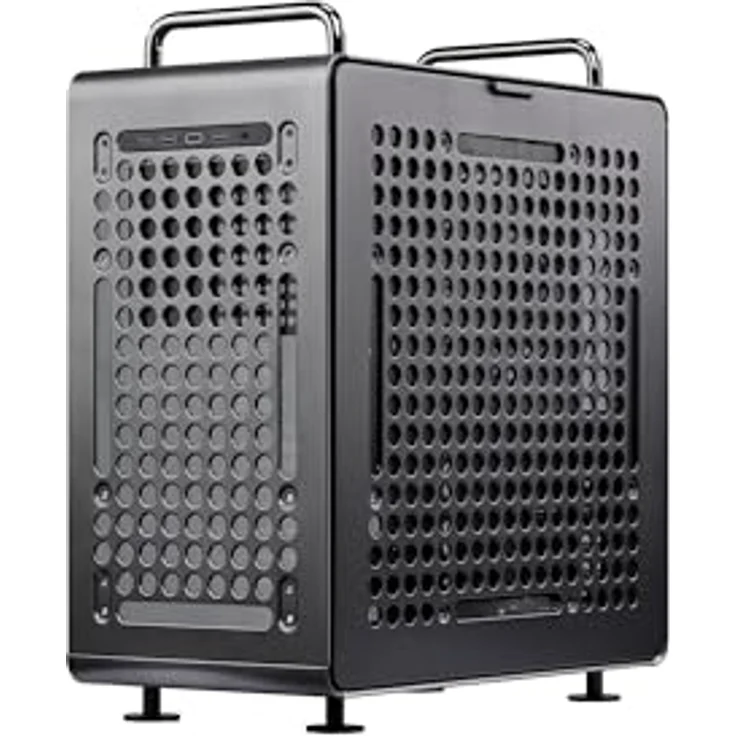 Cooler Master QUBE 540 Stardust Iron, Kompaktes ATX-Gehäuse mit Tempered Glass, flexible Layout-Optionen, Unterstützung für 360-mm-Flüssigkeitskühlung und E/A-Panel mit USB-C – Bild 1