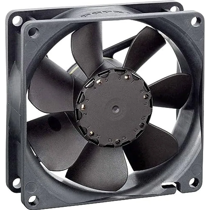 Papst EBM Papst 8412NGH Axiallüfter 12 V/DC 78 m³/h (L x B x H) 80 x 80 x 25.4 mm (162560 mm, 1 x), PC Lüfter