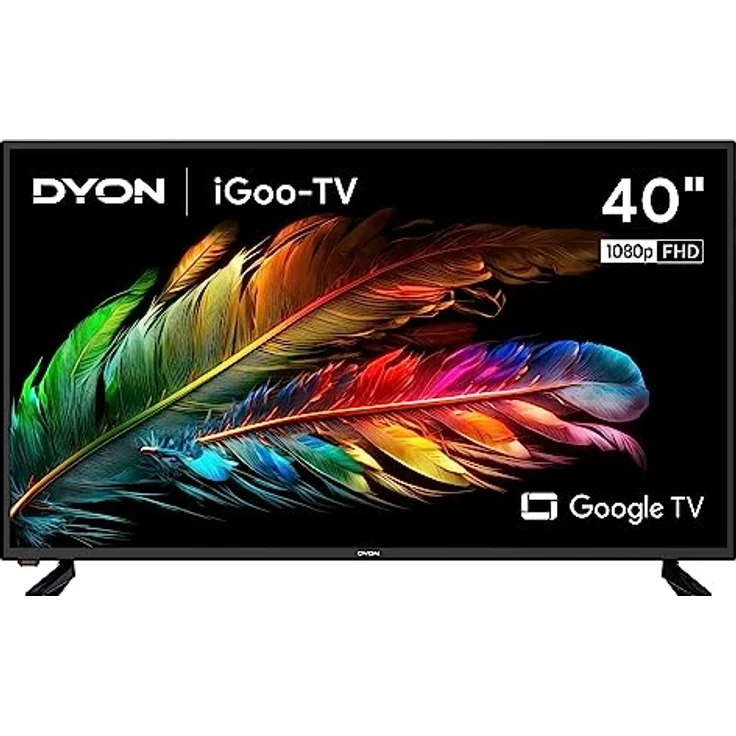 DYON iGoo-TV 40F 100cm (40 Zoll) Google TV (Full-HD, HD Triple Tuner, Prime Video, Netflix, Google Play Store für DAZN, Disney+, Apple TV+, Paramount+, waipu.tv UVM., Google Assistant) [Mod. 2023] – Bild 1