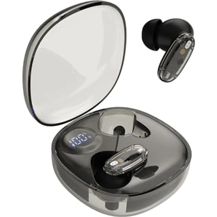 Mars Gaming MHIB2, Kabellose Bluetooth 5.4 Kopfhörer mit 24 Stunden Akkulaufzeit, Ergonomisches Design und LED-Anzeige, Schwarz – Bild 1