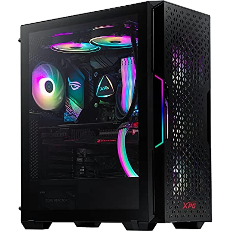 XPG Starker Air Mid-Tower PC Gehäuse, Schwarz mit magnetischer MESH-Frontplatte – Bild 2