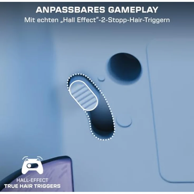 Turtle Beach Rematch Advanced Wired Gamepad, Gaming Controller mit Hall-Effekt-Hair-Trigger und Leuchtfunktion, Cotton Candy (PC) – Bild 3