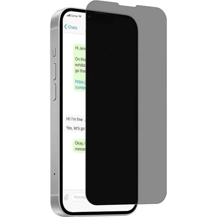 Puro Privacy Tempered Glass für iPhone 16e/17e, Displayschutzfolie mit Datenschutz-Funktion, 1 Stück