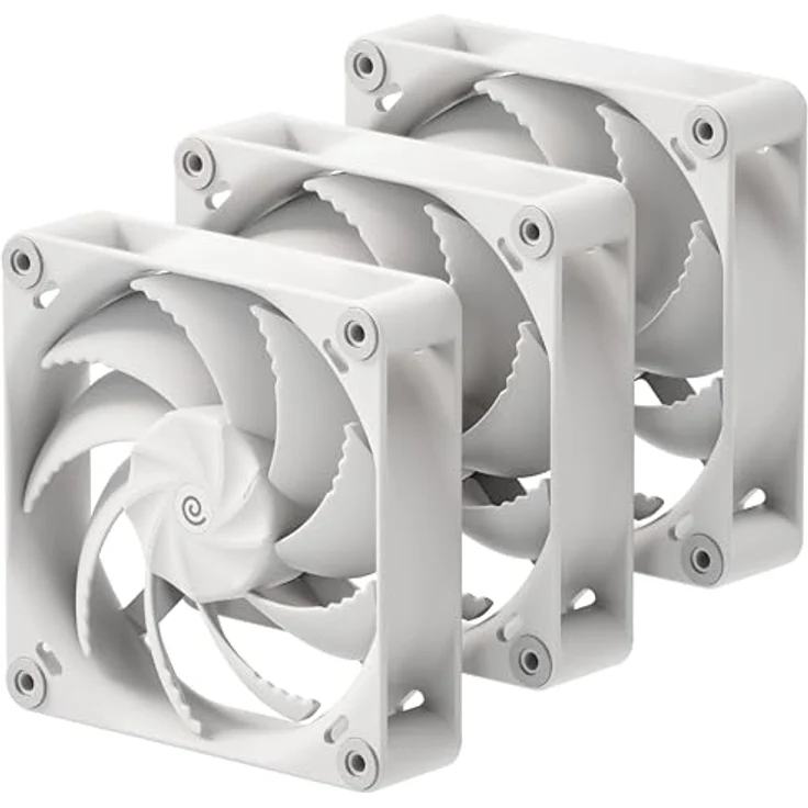 Havn H12 PWM Lüfter, 3er Pack, 120mm, effizient und leise, weiss – Bild 1