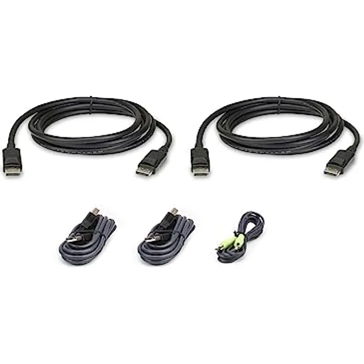ATEN 2L-7D02UDPX5 | DisplayPort Dual Display Secure KVM | Kabel Set | Kabel Kit zum Anschluß an DisplayPort KVM
