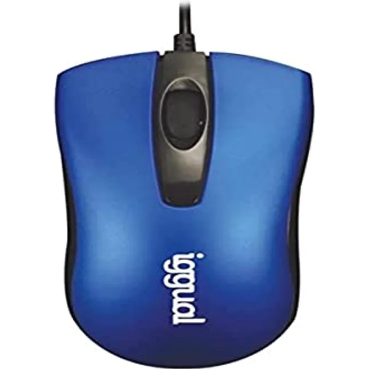 iggual - Business | PC Maus mit Kabel - Kompatibel mit Windows, MacOS und Android - Blau