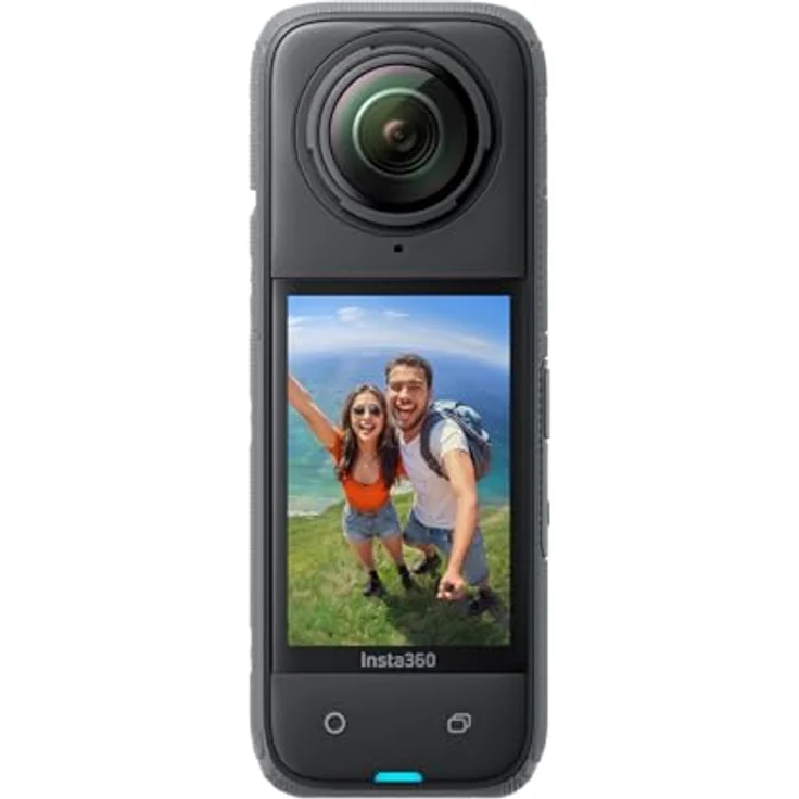 Insta360 X4 – wasserdichte 8K 360°-Action-Cam, 4K Weitwinkelvideos, Unsichtbarer Selfie-Stick Effekt, Abnehmbarer Linsenschutz, 135 min Akkulaufzeit, KI-Bearbeitung, Stabilisierung, für Sport, Reise – Bild 1