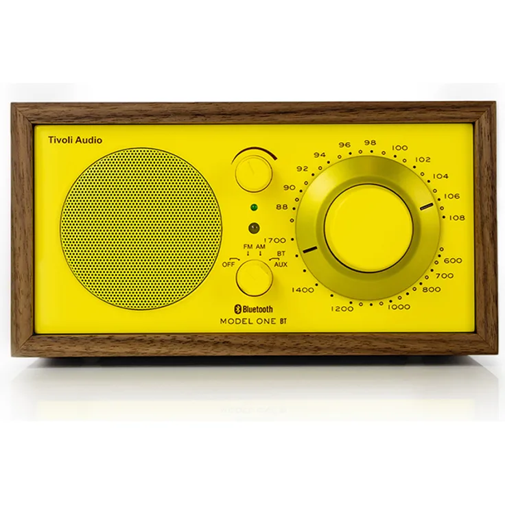 Tivoli Audio Model One BT "70's Color Collection", Retro AM/FM Radio mit Bluetooth, Hochglanz Gelb