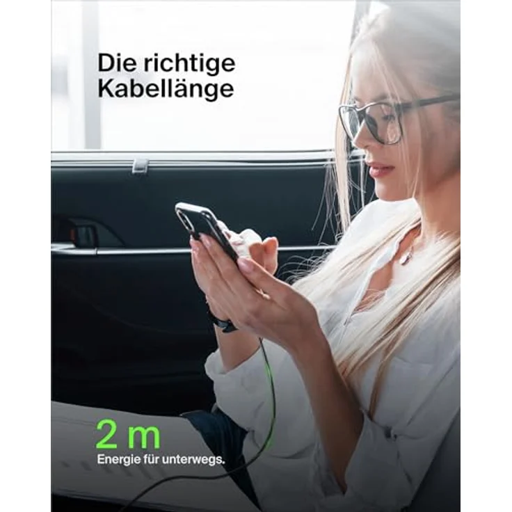 Belkin USB-C/USB-A Kabel ummantelt, 2 m, schwarz – Bild 8