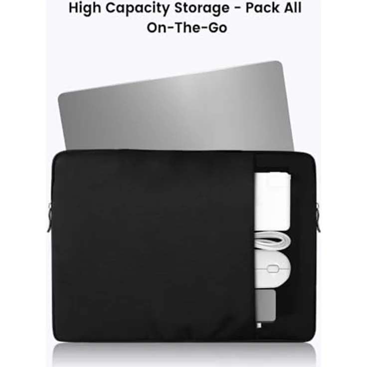 UPERFECT 16.1 Zoll Laptoptasche, wasserdichte Schutzhülle mit 3-Schicht-Schutz und Außentasche für 15.6-16.1 Zoll Geräte – Bild 4