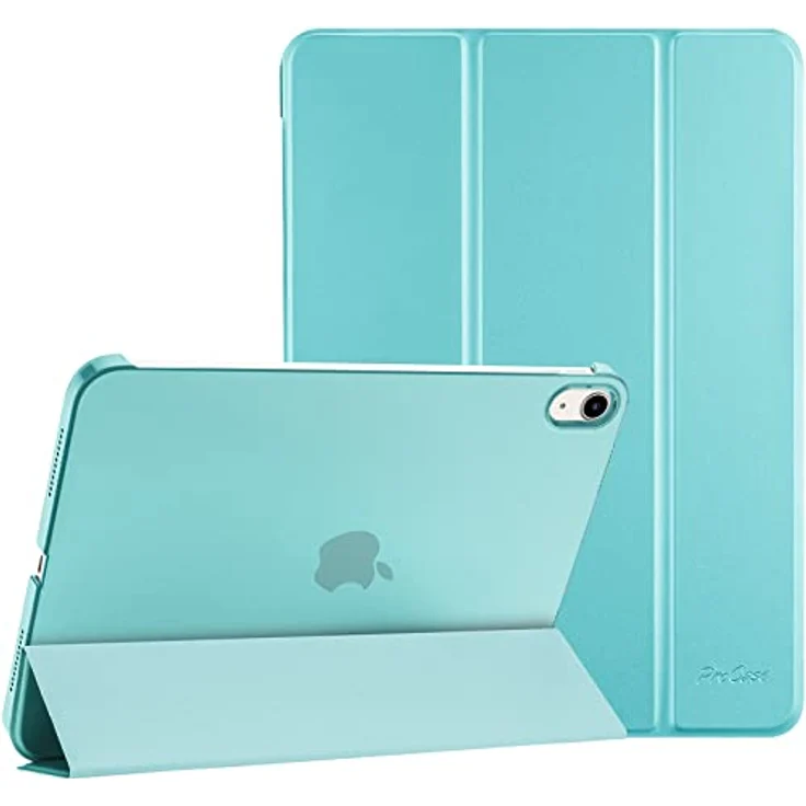 ProCase Hülle für iPad A16 11" (2025) & iPad 10. Gen 10,9" (2022) - Leicht, Dünn, Hart, Smart Cover mit Auto Wake/Sleep - Aqua – Bild 1