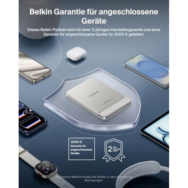 Belkin UltraCharge Pro Semi-Solid-State Powerbank 5000mAh, MagSafe-kompatibel, 15W schnelles Laden – Bild 7