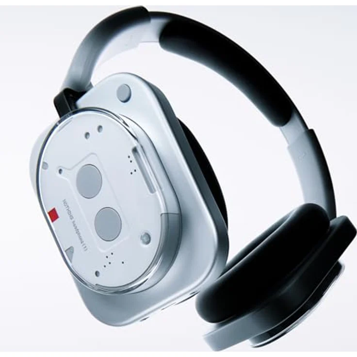 Nothing Headphone (1), Kabellose Over-Ear Kopfhörer mit ANC, 80h Akkulaufzeit, Hi-Res, Raumklang, wasserfest – Weiß – Bild 2