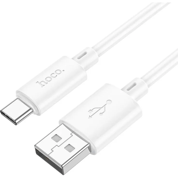 HOCO X88 USB-A zu Typ-C Kabel, 3A, 1 m, weiß, hohe Ladeleistung und Datenübertragung bis 480 Mb/s