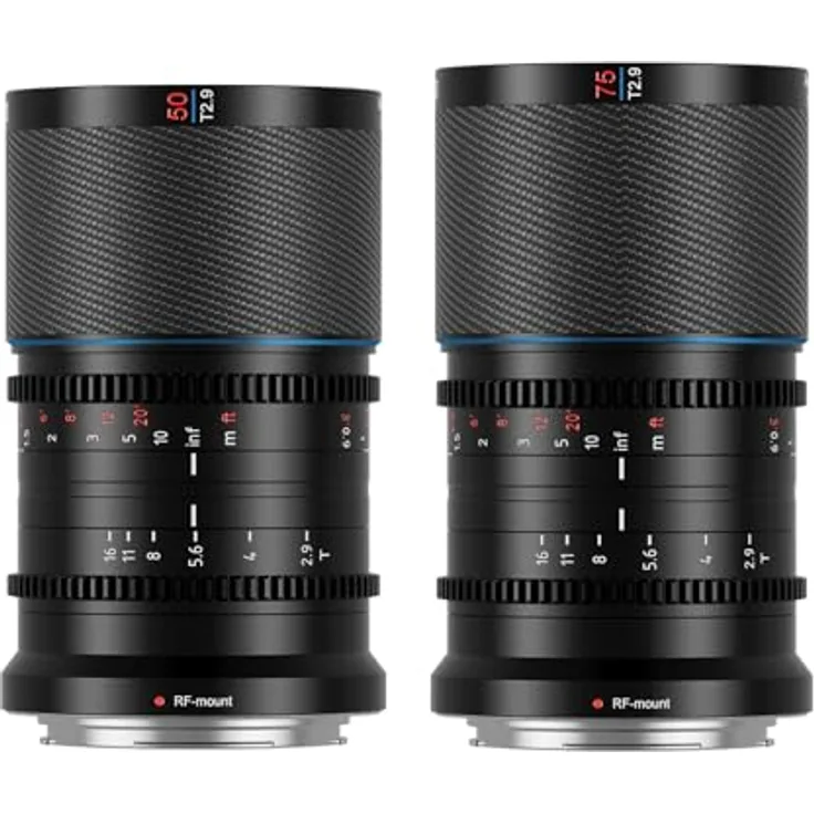 SIRUI Saturn 50 mm 75 mm Objektiv-Set T2.9 1.6X Vollformat Kohlefaser anamorphes Objektiv, Cine Objektiv weniger als 500 g (Natur Fackeln, RF Mount)