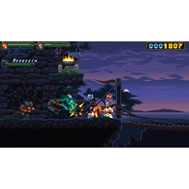 Merge Games Okinawa Rush (PS4) - Action-Adventure-Platformer mit schneller Kampf-Engine, fesselnder Story und pixelkunstvollen Szenen – Bild 3