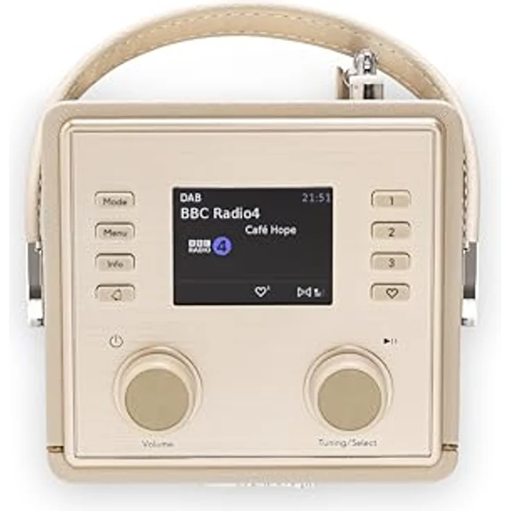 Roberts Revival Mini 2 DAB+ Radio, DAB+, DAB, FM, Bluetooth, tragbares Radio, Beige – Bild 5