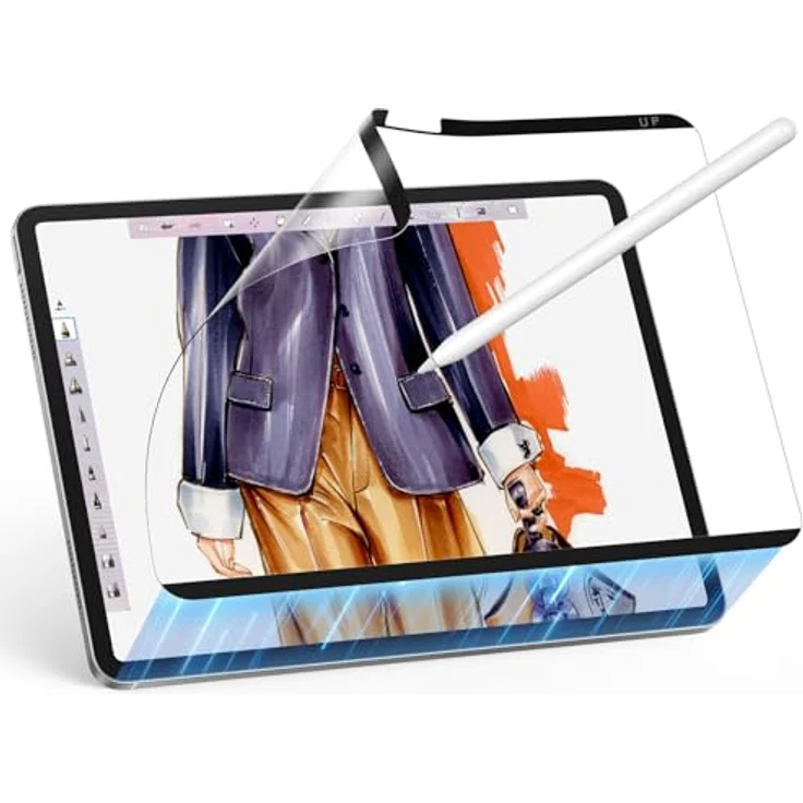 ESR Magnetisch Paper-Feel Schutzfolie für iPad Pro 13 Zoll M5/M4 (2025/2024), Abnehmbar, Matt Oberfläche, Kompatibel mit Panzer Schutz Glas – Bild 1