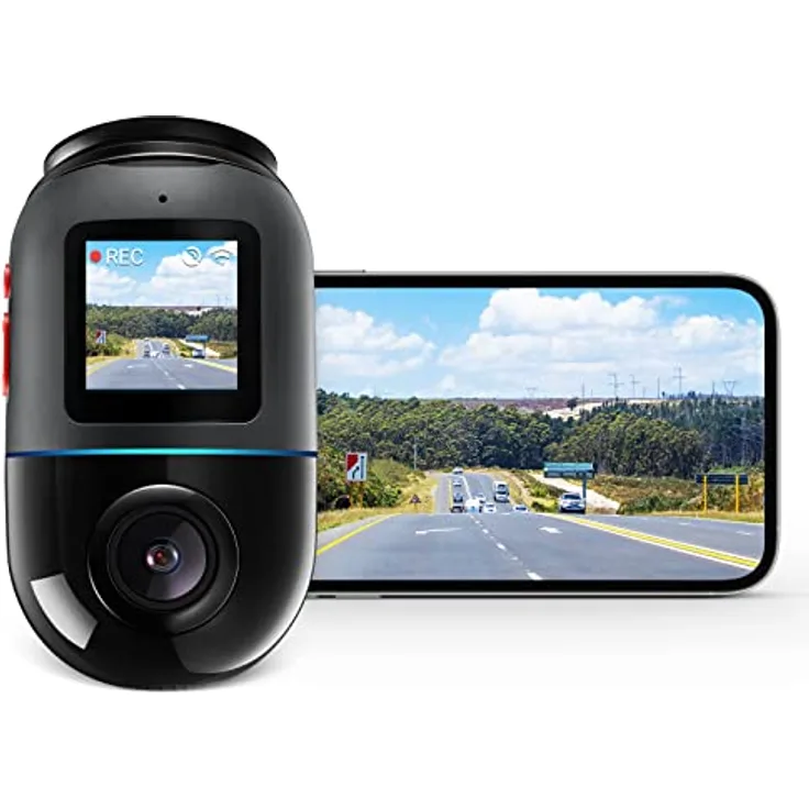70mai Dash Cam Omni, 360° drehbar, hervorragende Nachtsicht, integrierter 32GB eMMC Speicher, Zeitrafferaufnahme, 24H Parkmodus, AI Bewegungserkennung, 1080P Full HD, integriertes GPS, App Steuerung