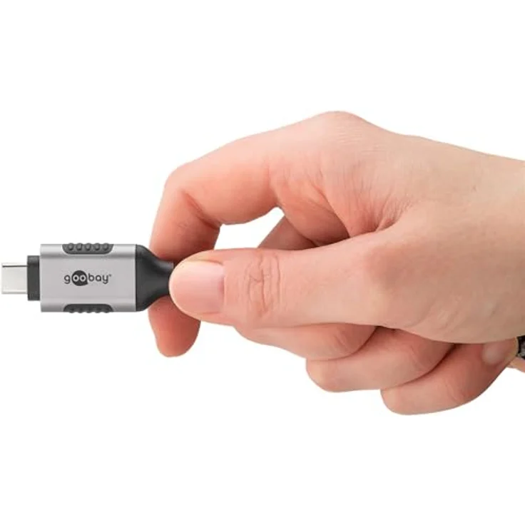 Goobay Ethernet-Kabel USB-C 3.1 auf RJ45 Slim, 5 m, CAT 6, bis zu 1 Gbit/s, schwarz-silber – Bild 7