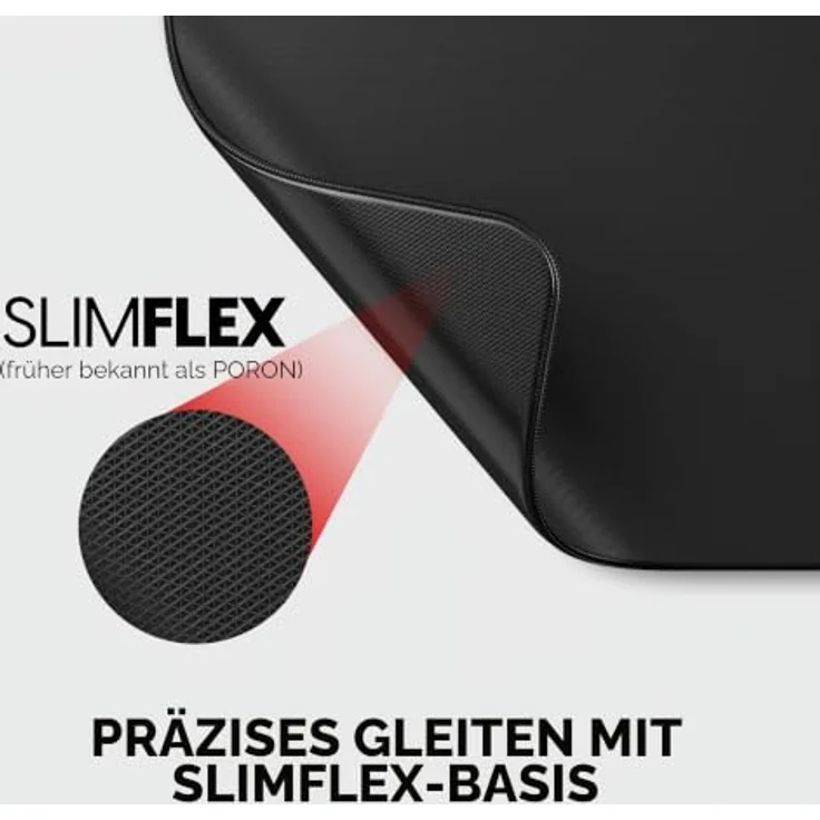Pulsar eS Saturn Pro - XL - Soft Gaming Mauspad, 490 x 420 mm, rutschhemmende Unterseite, schwarz – Bild 4