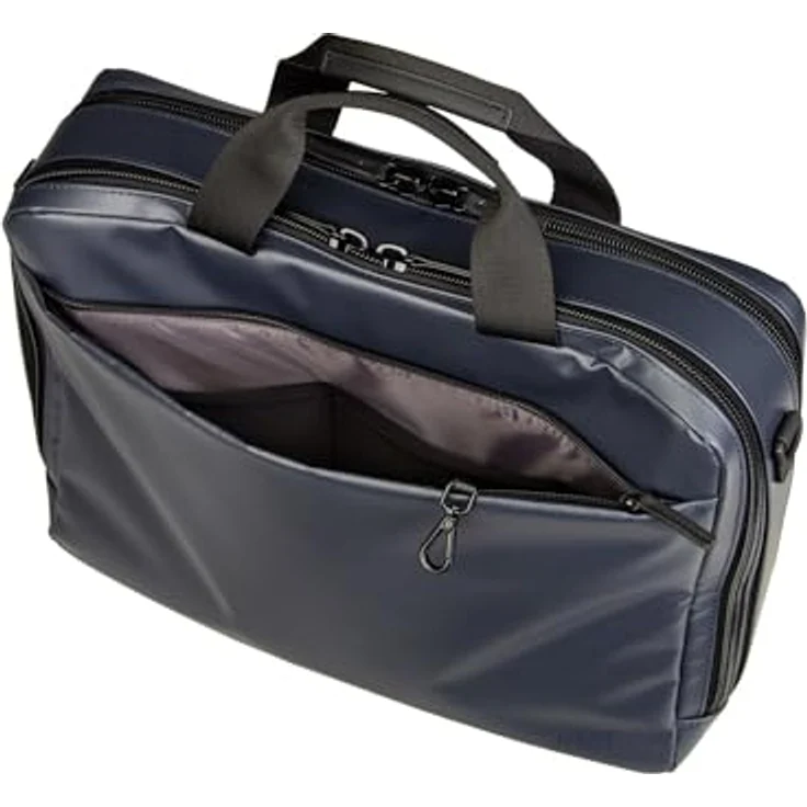 Jost Tolja Aktentasche 38 cm, Laptopfach für Notebooks, schwarzes Design – Bild 8