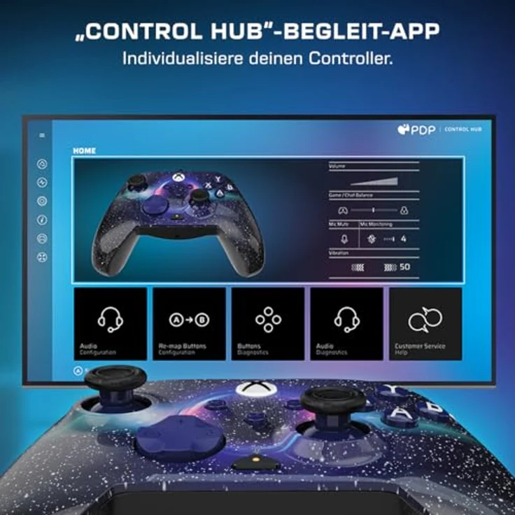 Turtle Beach REMATCH ADVANCED Wired Controller für Xbox Series X, Xbox One S und PC, mit Hall-Effekt-Hair-Triggern, Lentikulardesign, texturierten Griffen, Schwarz – Bild 7