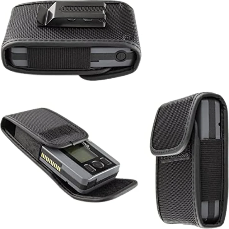 caseroxx Funkmeldertasche, Schutztasche für Feuerwehr und Einsatzkräfte, passend für EuroBOS Slim, Swissphone Boss/Quattro/Hurricane, in schwarz – Bild 5