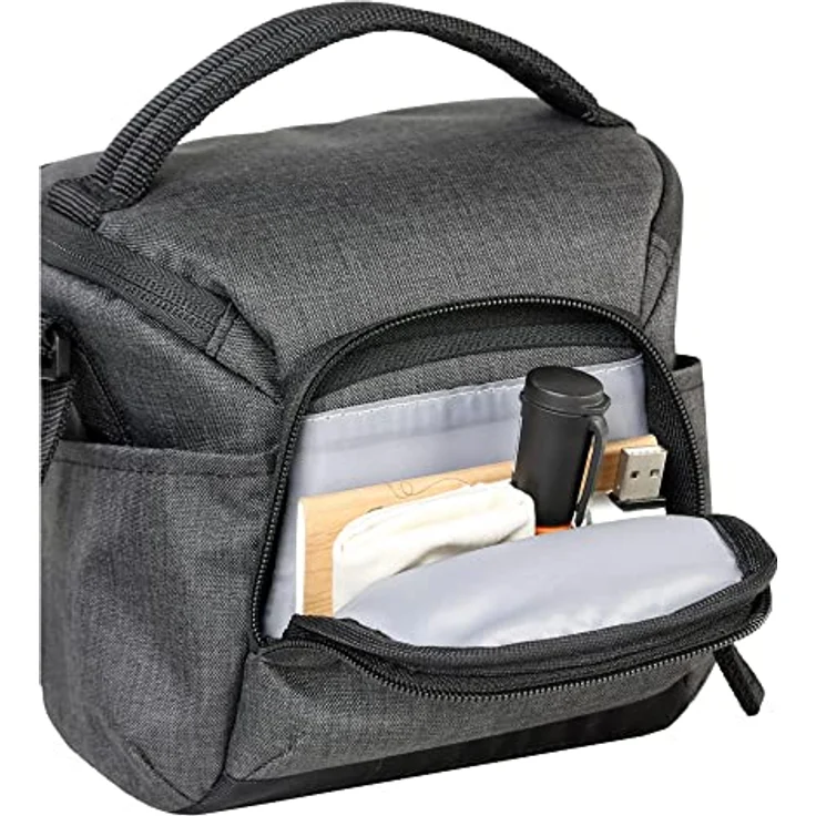Vanguard Vesta Aspire 15GY, Schultertasche für Fotoequipment mit Rundumpolsterung, kompakt und stylisch, grau – Bild 4