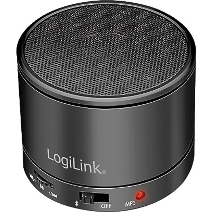 LogiLink Bluetooth 5.3 Lautsprecher mit eingebautem Mikrofon, FM-Radio und microSD Kartenleser