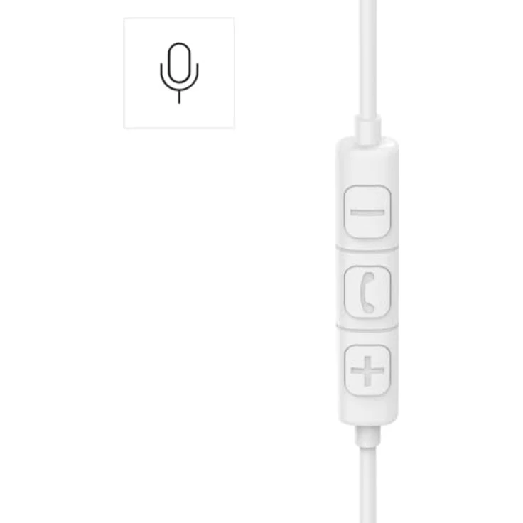 Hama Fun C, Ohraufliegender Kabelgebundener Kopfhörer mit Mikrofon, Frequenzbereich 20 - 20000 Hz, Gewicht 140 g, Weiß – Bild 6